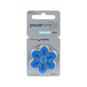 Μπαταρία Varta Power One Implant Plus για Ακουστικά Βαρηκοΐας P675 6 τμχ