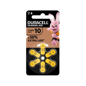 Μπαταρία Duracell EasyTab για Ακουστικά Βαρηκοΐας DA10 6 τμχ