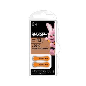 Μπαταρία Duracell EasyTab για Ακουστικά Βαρηκοΐας DA13 6 τμχ
