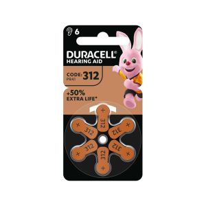 Μπαταρία Duracell EasyTab για Ακουστικά Βαρηκοΐας DA312 6 τμχ