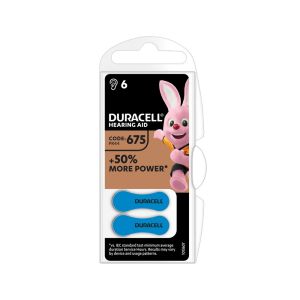 Μπαταρία Duracell EasyTab για Ακουστικά Βαρηκοΐας DA675 6 τμχ