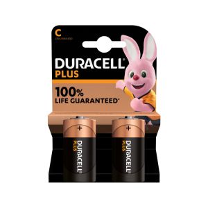 Duracell Plus LR14 Alkaline Battery C 2 pcs