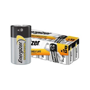 Energizer Industrial LR20 Alkaline Battery D 12 pcs