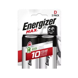 Mπαταρία Energizer Max LR20 Αλκαλική D 2 τμχ