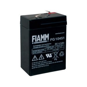 FIAMM FG10451 6V 4.5Ah AGM VRLA Βattery F1