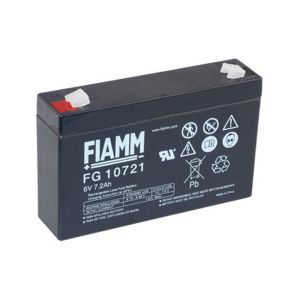 FIAMM FG10721 6V 7.2Ah AGM VRLA Battery | F1