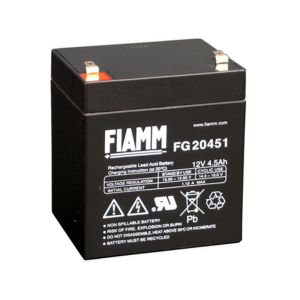 FIAMM FG20451 12V 4.5Ah AGM VRLA Battery F1