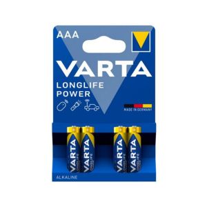Varta LongLife Power LR03 Alkaline Battery AAA 4 pcs