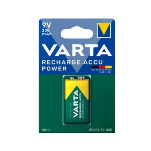 Varta Recharge Accu Power 9V Rechargeable Battery 200 m&Alpha;h 