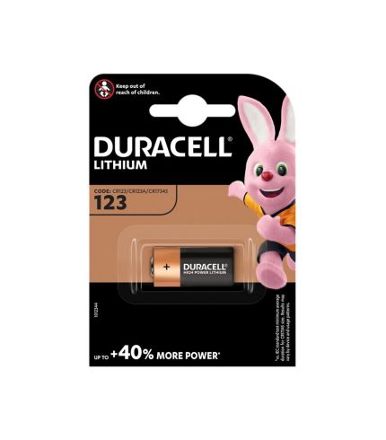 Duracell Ultra CR123A Lithium Battery 3V