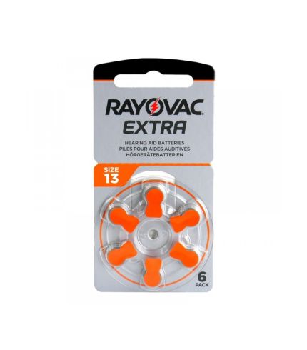 Rayovac Extra Hearing Aid Battery A13 6 pcs