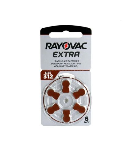 Μπαταρία Rayovac Extra για Ακουστικά Βαρηκοΐας A312 6 τμχ