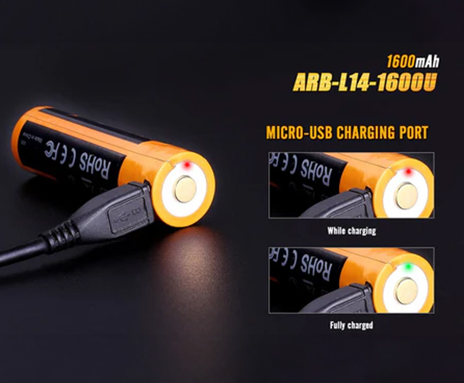 &Mu;&pi;&alpha;&tau;&alpha;&rho;ί&alpha; Fenix ARB-L14-1600U AA &Epsilon;&pi;&alpha;&nu;&alpha;&phi;&omicron;&rho;&tau;&iota;&zeta;ό&mu;&epsilon;&nu;&eta; USB 1600mAh