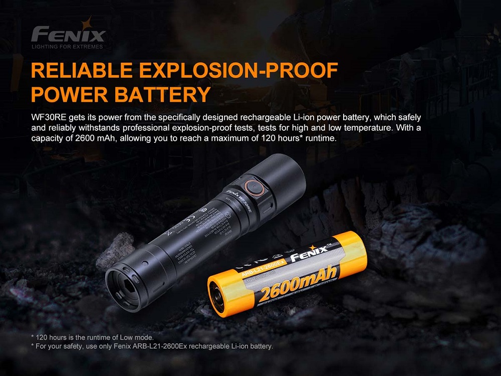Fenix WF30RE Intrinsically Safe Flashlight